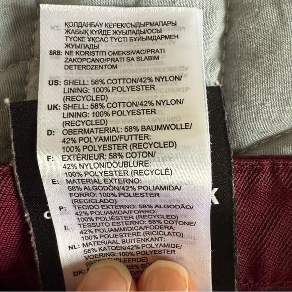 IVY PARK adidas Maroon cargo mini Skirt w/snap Button down closure street wear - Picture 15 of 16